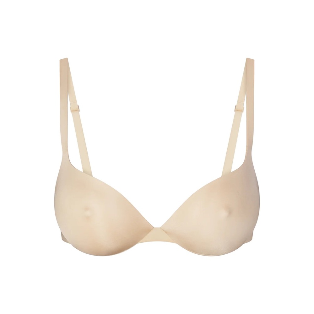 SKIMS ULTIMATE BRA NIPPLE PUSH-UP 34DD in SAND